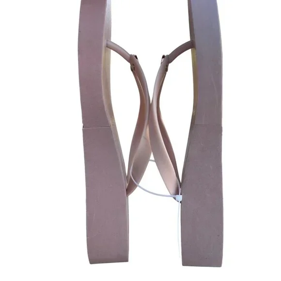 Tory Burch Wedge Flip Flops Sandals Seashell Pink Size 11 - Picture 14 of 16